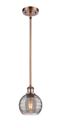 manufacturer_finish:Antique Copper|manufacturer_glass:Light Smoke Deco Swirl|light_output:220.00lm|color_temperature:2200K|cri:99