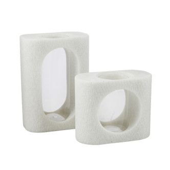 Arteriors - AVC10 - Vases Set of 2 - Emilie - Ivory/Clear