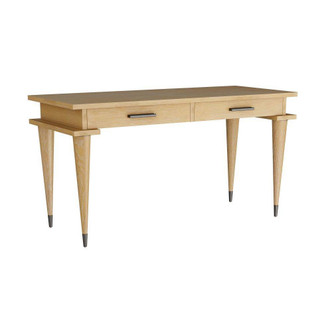 Arteriors - FKS02 - Desk - Wrightman - Oyster Oak Veneer/Bronze