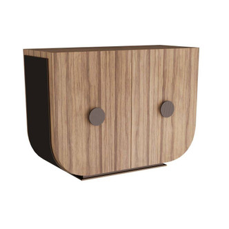 Arteriors - FNS06 - Cabinet - Timberlinde - Chateau Gray Ofram Veneer/Bronze