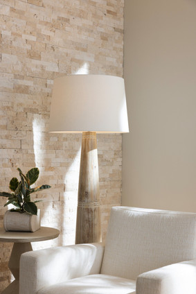 Arteriors - PFI08-SH052 - One Light Floor Lamp - Elmhurst - Whitewashed/Polished Nickel/Off-White/Off-White Arteriors - PFI08-SH052 - One Light Floor Lamp - Elmhurst - Whitewashed/Polished Nickel/Off-White/Off-White