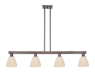Innovations - 716-4I-OB-NBD-9-NAT - Four Light Island Pendant - Arcadia - Oil Rubbed Bronze