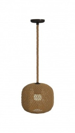Avenue Lighting - HF1004-RP - One Light Pendant - Malibu - natural Hemp Rope