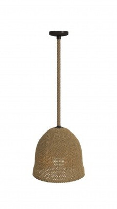 Avenue Lighting - HF1006-RP - One Light Pendant - Malibu - natural Hemp Rope