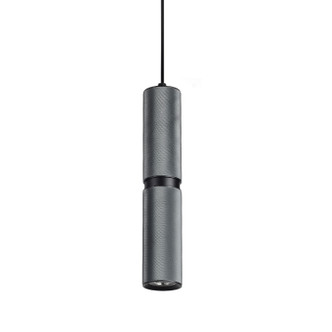 Avenue Lighting - HF1078-DGY - LED Pendant - Cicada - Knurled Dark Grey With Black