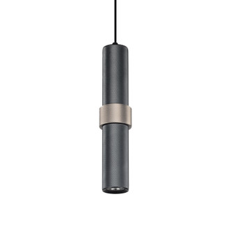 Avenue Lighting - HF1080-LDG - LED Pendant - Cicada - Dark Grey With Knurled Light Grey