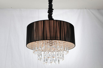 Vineland Ave. Five Light Chandelier (HF1506-BLK)
