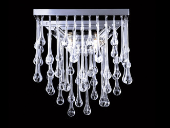 Avenue Lighting - HF1801-PN - LED Wall Sconce - Hollywood Blvd. - Polish Nickel / Clear Glass Tear Drops