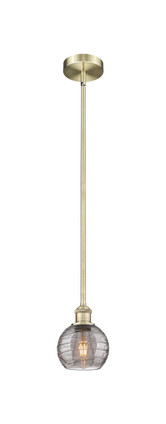 manufacturer_finish:Antique Brass|manufacturer_glass:Light Smoke Deco Swirl|light_output:220.00lm|color_temperature:2200K|cri:99