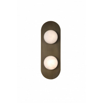 Avenue Lighting - HF2952-AB - LED Wall Sconce - Sedona - Alabaster / Aged Brass