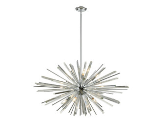 Avenue Lighting - HF8203-CH - Ten Light Chandelier - Palisades Ave. - Chrome With Clear Glass