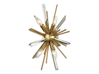 Avenue Lighting - HF8204-AB - Four Light Wall Sconce - Palisades Ave. - Aged Brass With Champagne Glass