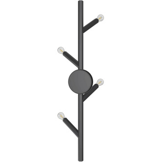The Oaks Four Light Wall Sconce (HF8884-BLK)