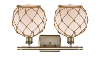 manufacturer_finish:Antique Brass|manufacturer_glass:White Farmhouse Glass with Brown Rope|light_output:220.00lm|color_temperature:2200K|cri:99