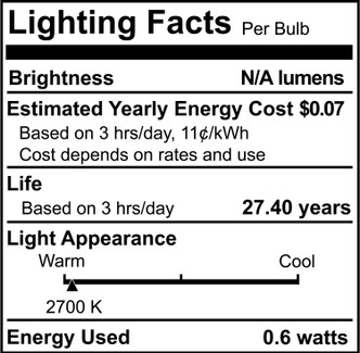 Specialty Light Bulb (770191)