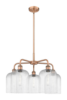 Innovations - 516-5CR-AC-G559-8CL - Five Light Chandelier - Ballston - Antique Copper