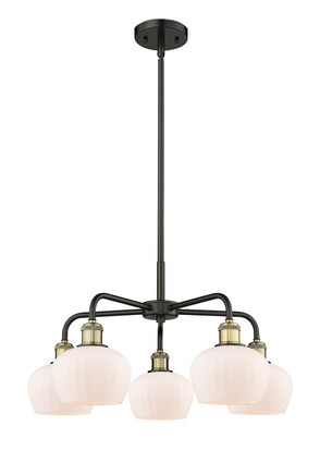 Innovations - 516-5CR-BAB-G91 - Five Light Chandelier - Downtown Urban - Black Antique Brass