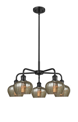 Innovations - 516-5CR-BK-G96 - Five Light Chandelier - Downtown Urban - Matte Black