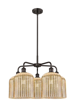 Innovations - 516-5CR-OB-G559-8ME - Five Light Chandelier - Ballston - Oil Rubbed Bronze