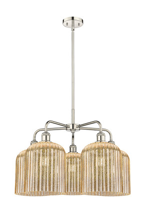 Innovations - 516-5CR-PN-G559-8ME - Five Light Chandelier - Ballston - Polished Nickel