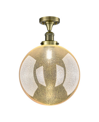 Innovations - 517-1CH-AB-G208-12 - One Light Semi-Flush Mount - Franklin Restoration - Antique Brass