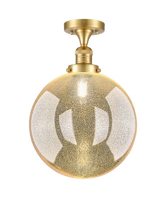 Innovations - 517-1CH-SG-G208-12 - One Light Semi-Flush Mount - Franklin Restoration - Satin Gold