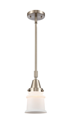 manufacturer_finish:Brushed Satin Nickel|manufacturer_glass:Cased Matte White Small Canton|light_output:220.00lm|color_temperature:2200K|cri:99