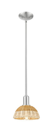 Innovations - 716-1S-SN-NBD2-75-NAT - One Light Mini Pendant - Arcadia - Brushed Satin Nickel