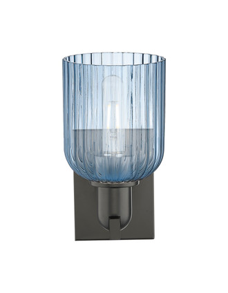 Arcadia One Light Wall Sconce (716-1W-BK-G559-5BL)