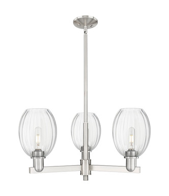 Innovations - 716-3CR-SN-G459-6CL - Three Light Flush Mount - Arcadia - Satin Nickel
