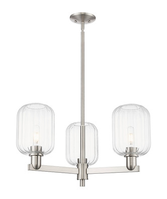 Innovations - 716-3CR-SN-G460-7CL - Three Light Pendant - Arcadia - Satin Nickel