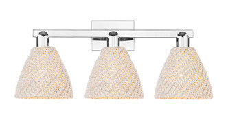 Innovations - 716-3W-PC-NBD-75-NAT - Three Light Bath Vanity - Arcadia - Polished Chrome