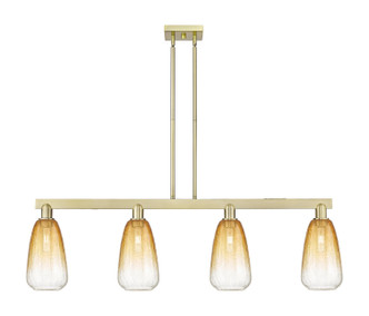 Innovations - 716-4I-AB-G480-6AM - Four Light Island Pendant - Arcadia - Antique Brass