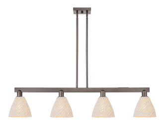 Innovations - 716-4I-OB-NBD-75-NAT - Four Light Island Pendant - Arcadia - Oil Rubbed Bronze