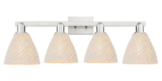 Innovations - 716-4W-SN-NBD-75-NAT - Four Light Bath Vanity - Arcadia - Brushed Satin Nickel