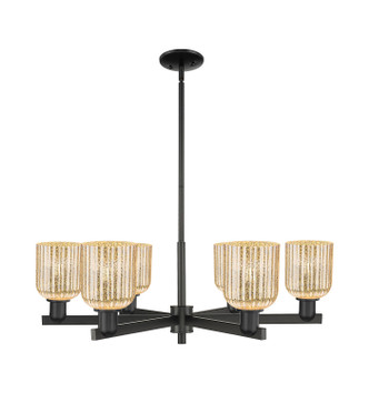 Innovations - 716-6CR-BK-G559-5ME - Six Light Chandelier - Arcadia - Matte Black