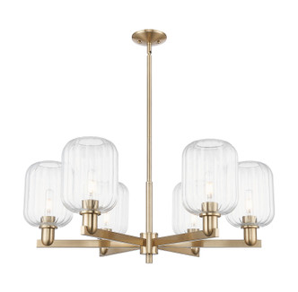 Innovations - 716-6CR-CB-G460-7CL - Six Light Chandelier - Arcadia - Champagne Bronze
