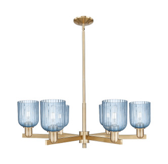 Innovations - 716-6CR-CB-G559-5BL - Six Light Chandelier - Arcadia - Champagne Bronze