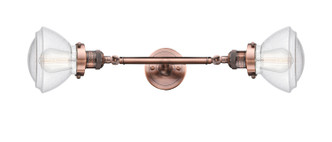 Innovations - 208L-AC-G324 - Two Light Bath Vanity - Franklin Restoration - Antique Copper