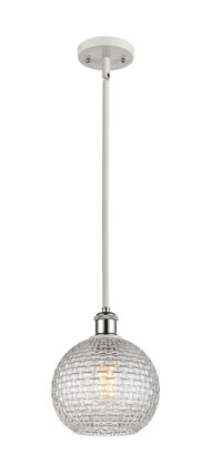 Innovations - 516-1S-WPC-G122C-8CL - One Light Mini Pendant - Ballston - White Polished Chrome