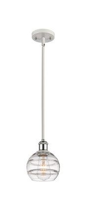 Innovations - 516-1S-WPC-G556-6CL - One Light Mini Pendant - Ballston - White Polished Chrome