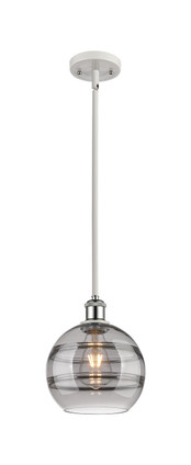 Innovations - 516-1S-WPC-G556-8SM - One Light Mini Pendant - Ballston - White Polished Chrome