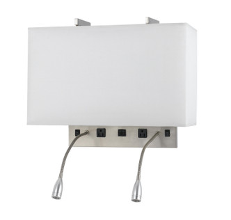 Cal Lighting - LA-8029W2L-1-BS - Four Light Wall Lamp - 60W X 2 Wall Lamp - Brushed Steel