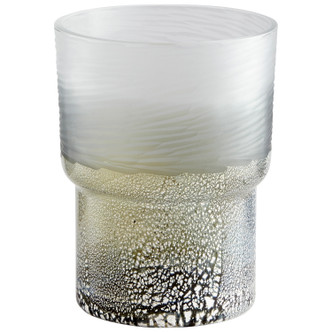 Cyan - 11096 - Vase - Clear And Guilded Silver