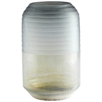 Cyan - 11104 - Vase - Grey And Guilded Silver