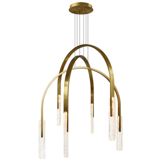 CWI Lighting - 1725P38-6-624 - LED Chandelier - Curva - Brass