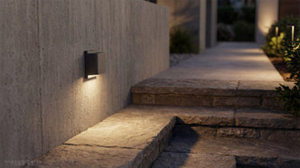 Notch LED Outdoor Lantern (E21605MB)