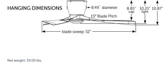 Klinch 52 52" Ceiling Fan (FPS7679BN)