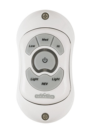 Fanimation - TR20WH - Hand Held Remote Reversing - Fan Speed/Light - Controls - White