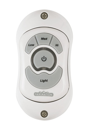 Fanimation - TR24WH - Hand Held Remote Non-Reversing - Fan Speed - Controls - White